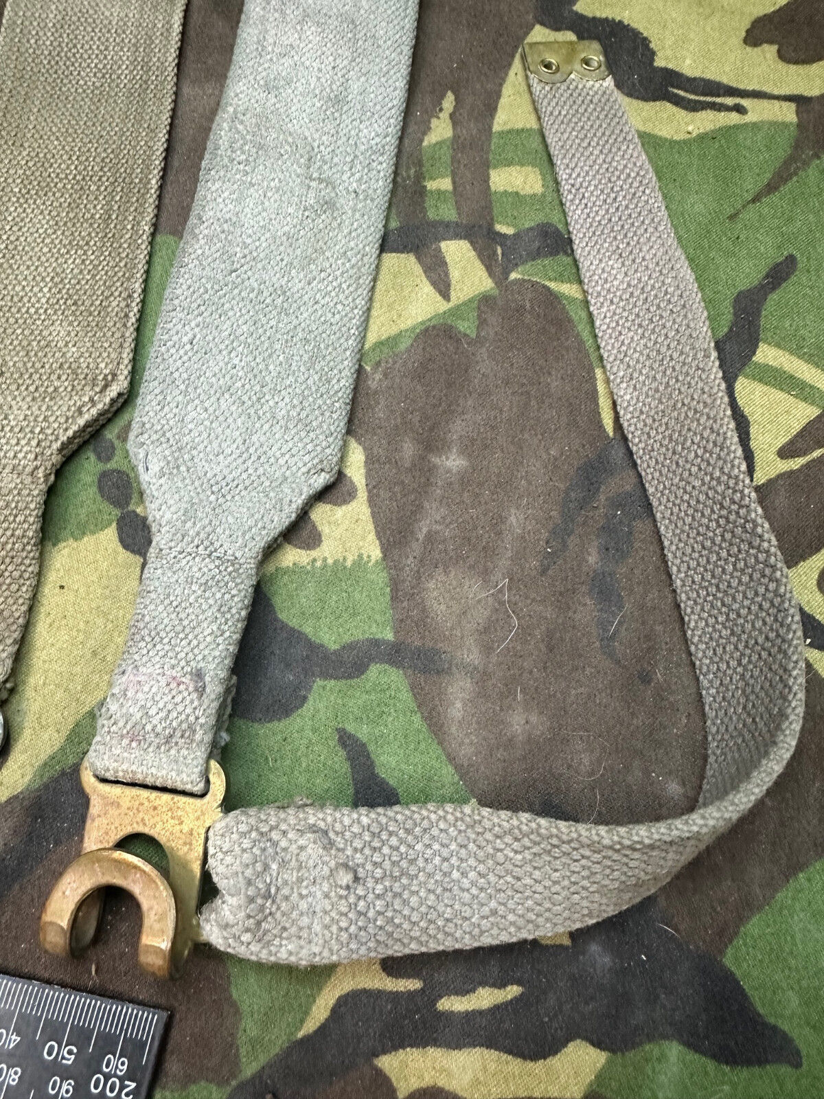 Original British Royal Air Force RAF Blue L Strap Pair - WW2 37 Pattern - The Militaria Shop