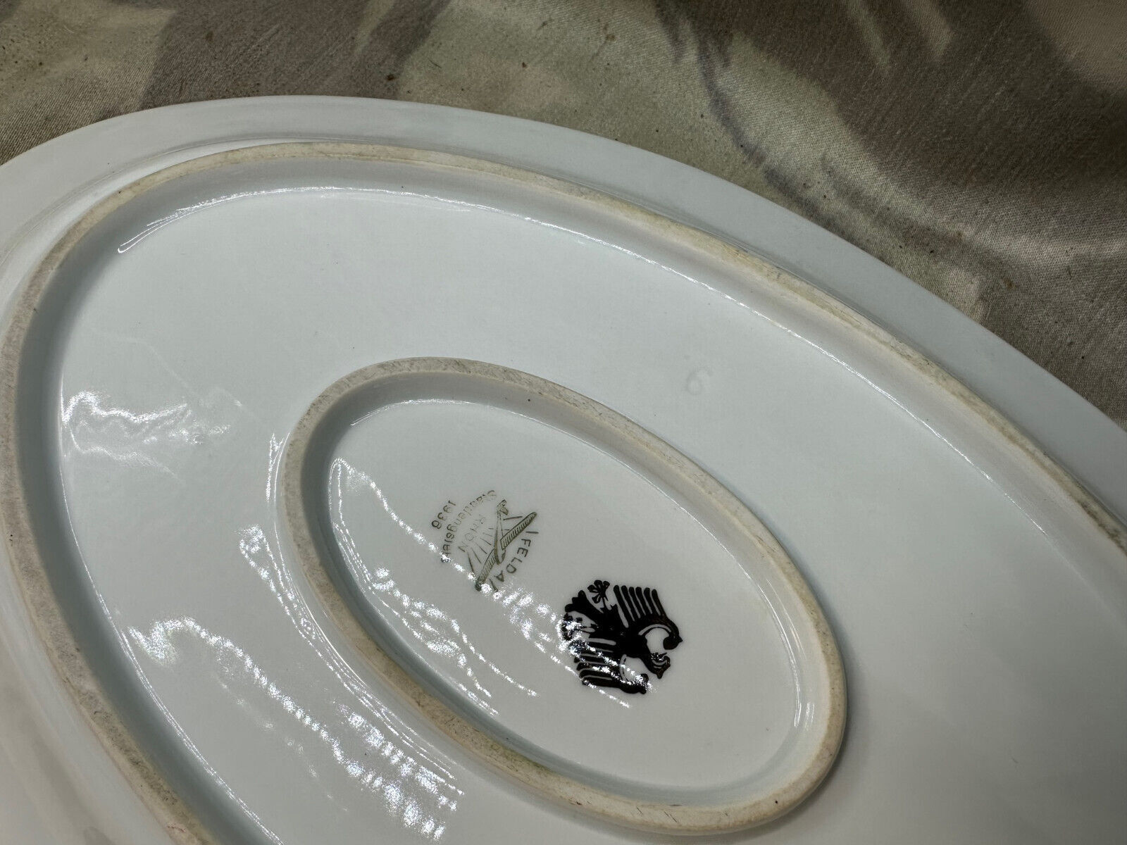 Original Pre/Early WW2 German Army Officers Mess Serving Platter - Felda Rhon - The Militaria Shop