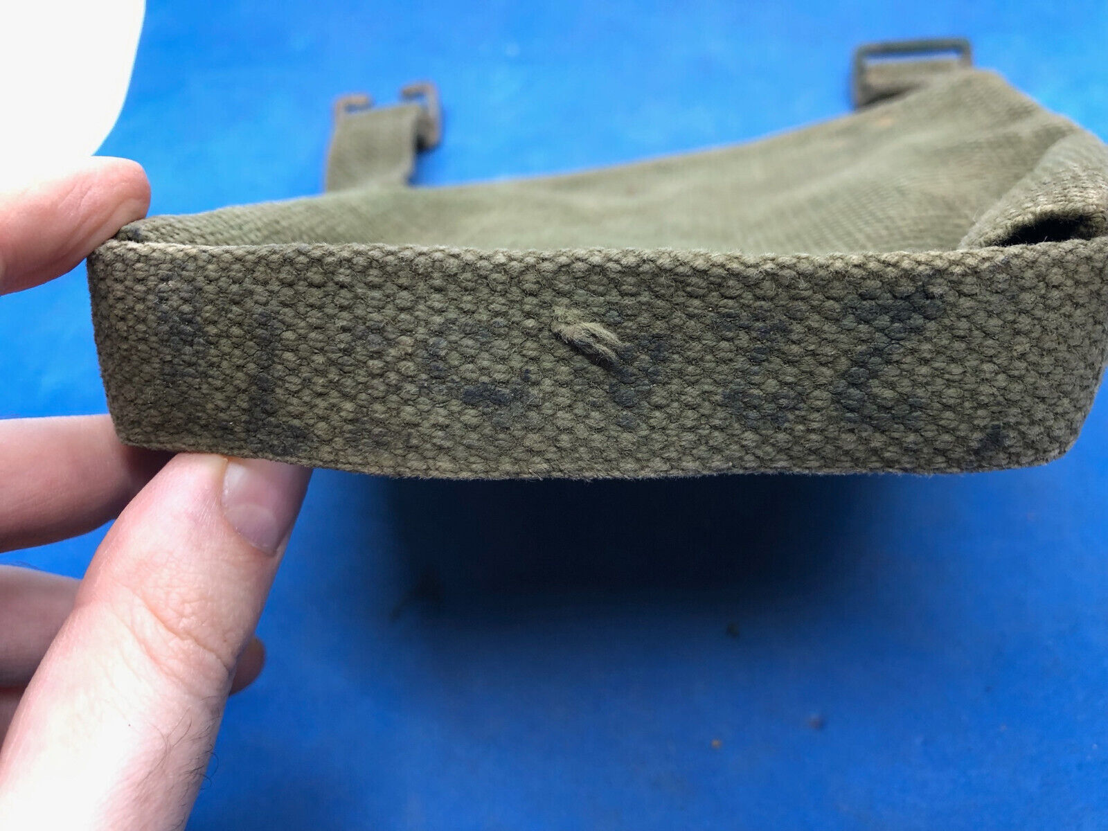 WW2 British Army 37 Pattern Webbing Water Bottle Carrier Harness - 1944 Dated - The Militaria Shop