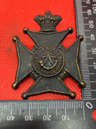 Victorian Crown The King's Royal Rifle Corps Blackened Cap Badge - The Militaria Shop