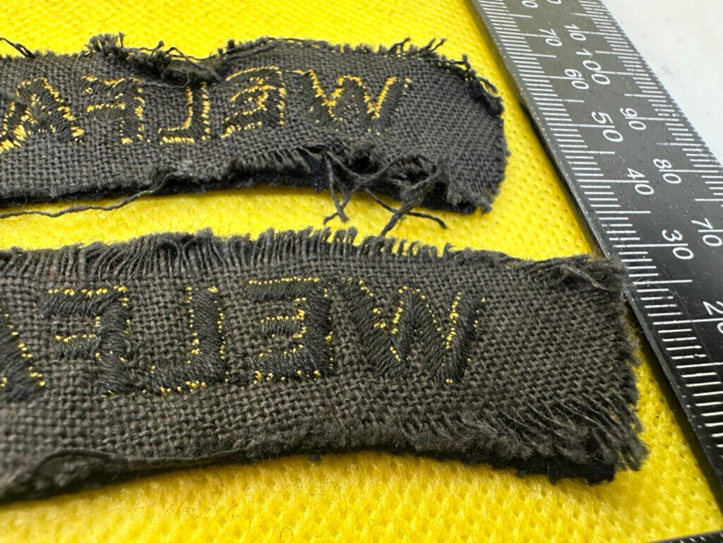 Original WW2 British Home Front Civil Defence Welfare Shoulder Titles - The Militaria Shop