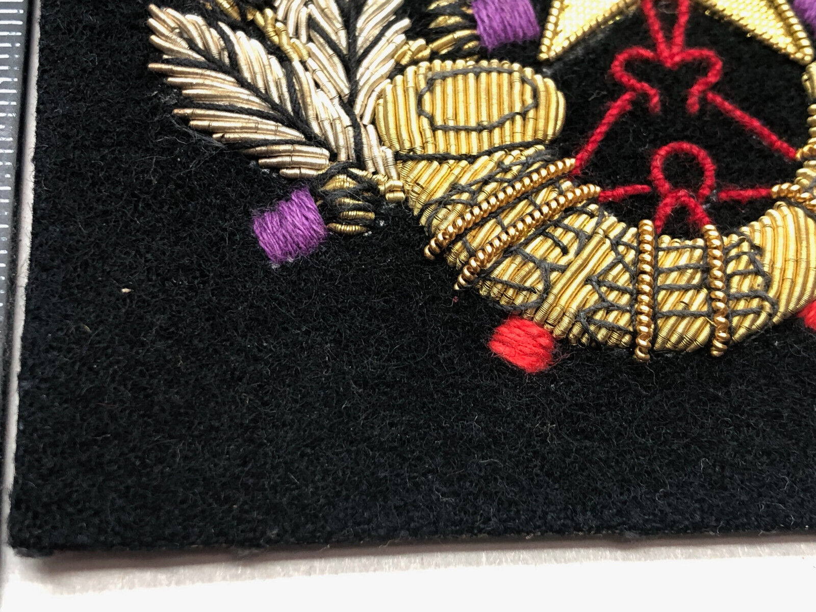British Army Bullion Embroidered Blazer Badge - Cameronians Scottish Rifles - The Militaria Shop