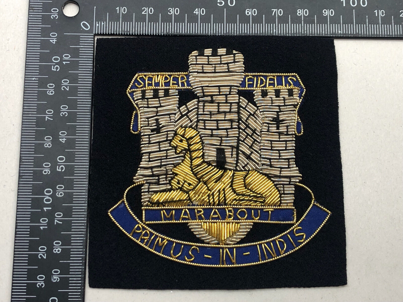 British Army Bullion Embroidered Blazer Badge - Devonshire & Dorset Regiment - The Militaria Shop