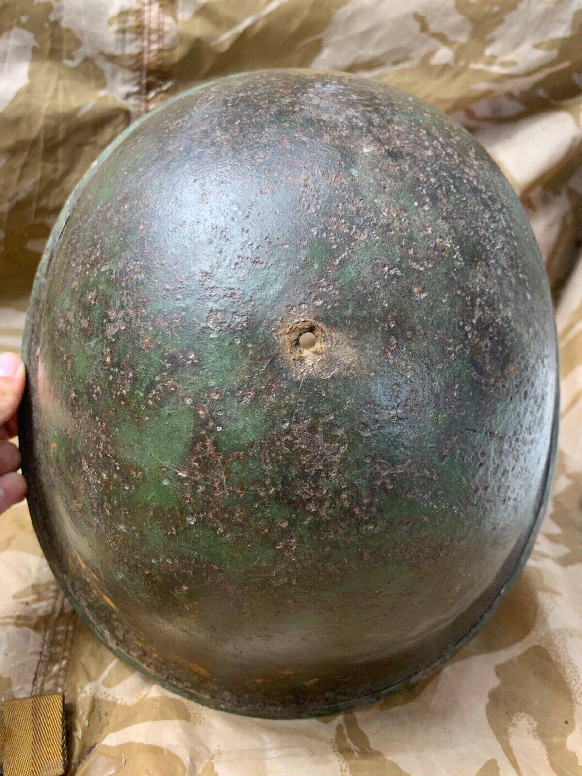 WW2 Mk3 High Rivet Turtle - British / Canadian Army Helmet - Nice Original - The Militaria Shop