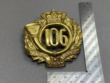 Load image into Gallery viewer, Original British Army - 106th Regiment of Foot (Bombay Light Infantry) Cap Badge - The Militaria Shop
