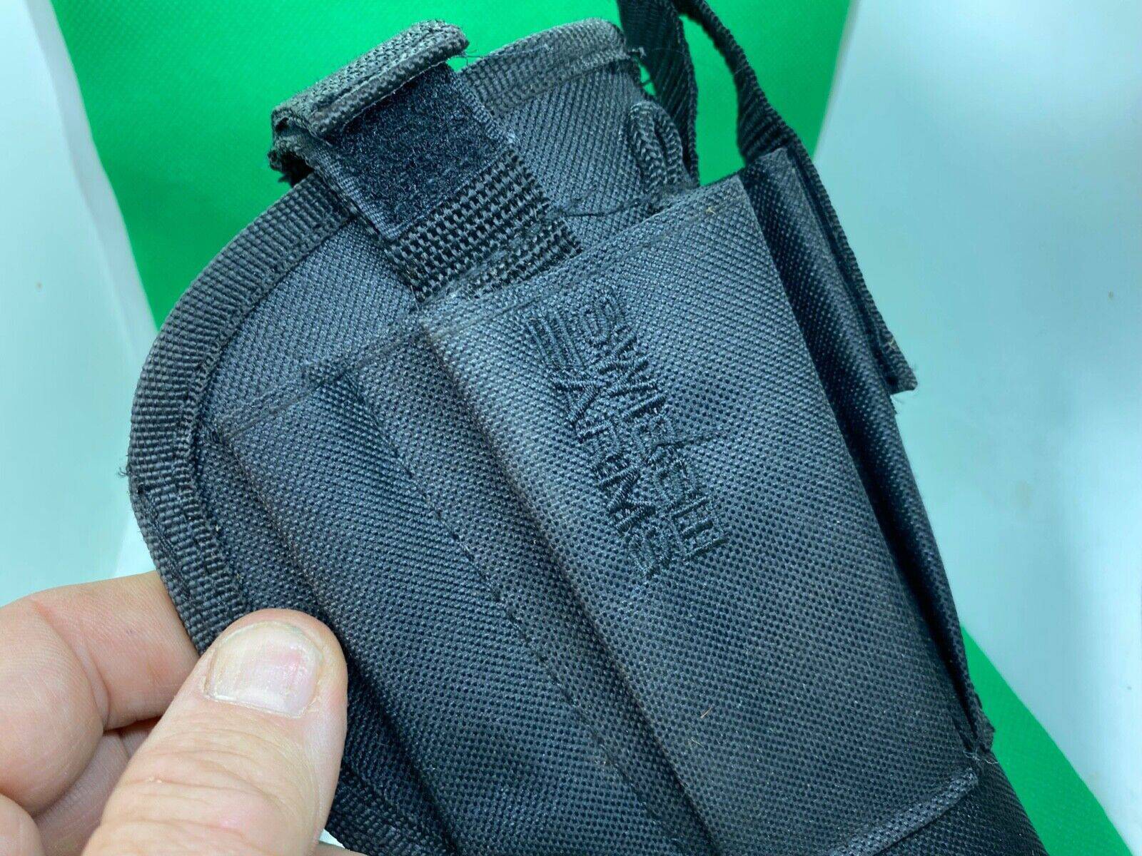 Black Fabric Tactical Belt Mounted SWISS ARMS Pistol Holster. Great for Airsoft - The Militaria Shop