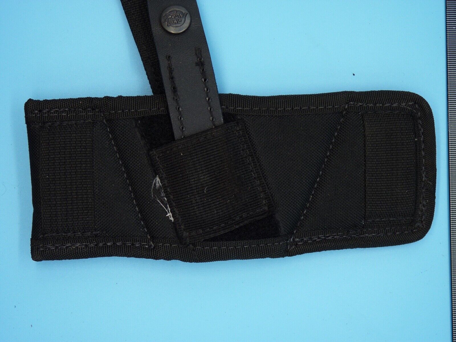 Black Canvass Tactical Belt Mounted Pistol Holster - Front Line Holsters - The Militaria Shop