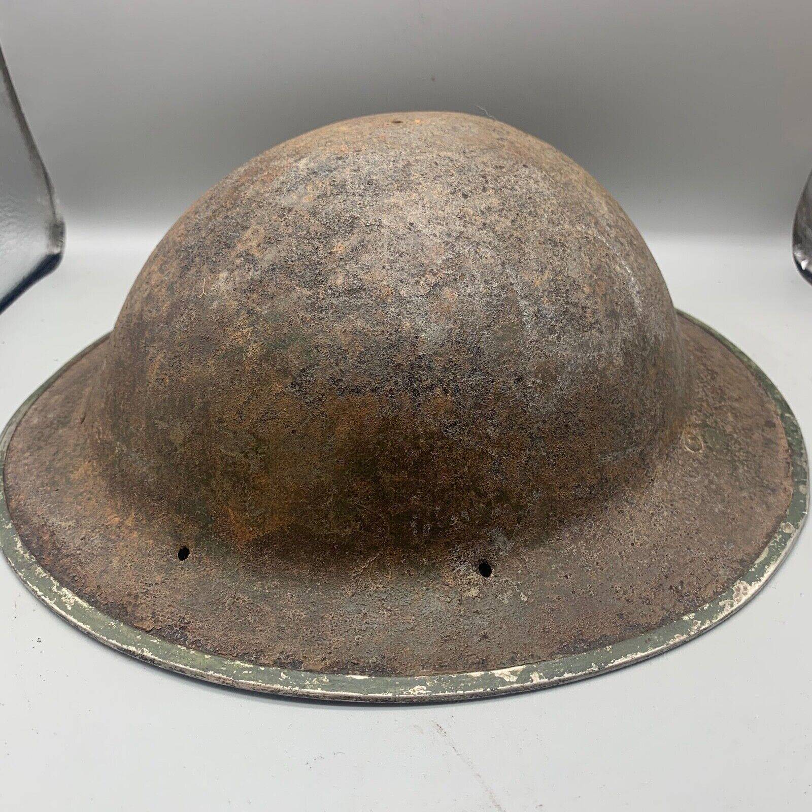 Original WW2 South African Army Mk2 Brodie Helmet - British Style Combat Helmet - The Militaria Shop