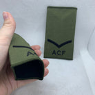 Cadet ACF OD Green Rank Slides / Epaulette Pair Genuine British Army - NEW - The Militaria Shop