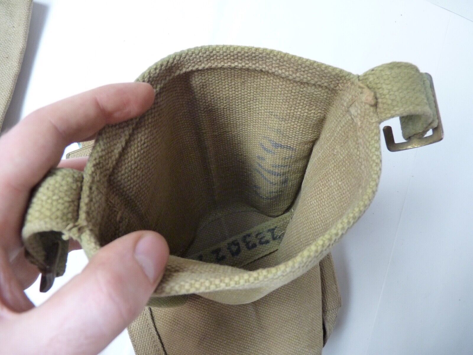 WW2 British Army 37 Pattern Water Bottle Carrier - Original Used Example - The Militaria Shop