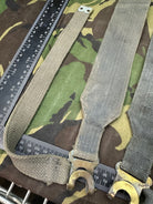 Original British Royal Air Force RAF Blue L Strap Pair - WW2 37 Pattern - The Militaria Shop