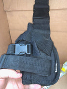 VIPER Holsters Leg Drop Pistol Holster - Ideal for Automatic - Black Fabric - The Militaria Shop