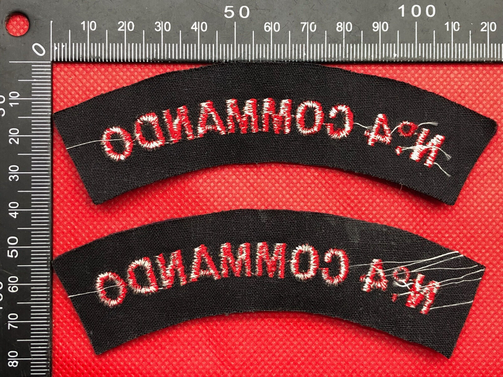 British Army No.4 Commando Shoulder Title Pair - The Militaria Shop