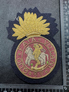 British Army Bullion Embroidered Blazer Badge - Royal Northumberland Regiment - The Militaria Shop