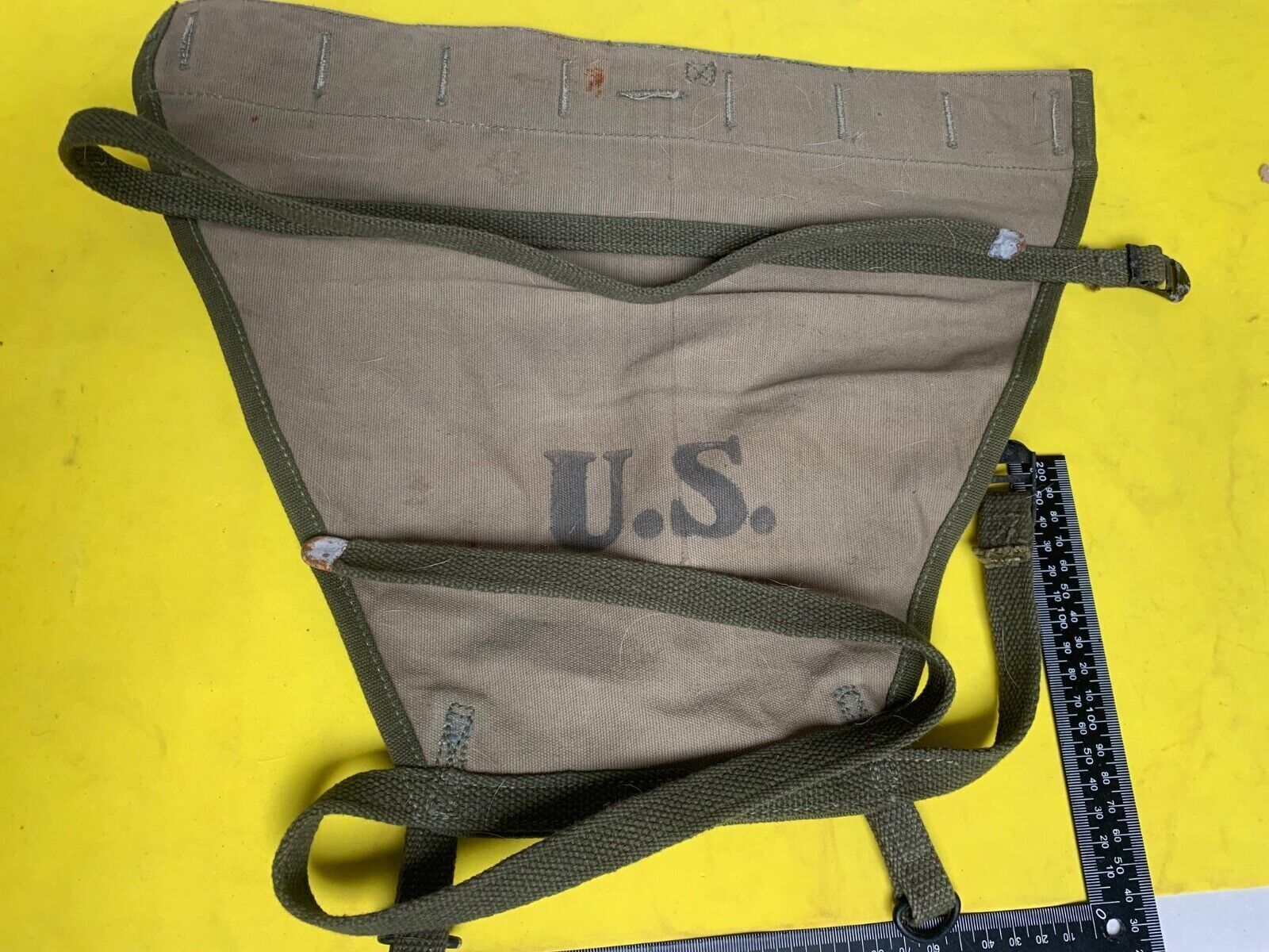 Original WW2 US Army M1928 Haversack Pack Tail - 1944 Dated - The Militaria Shop