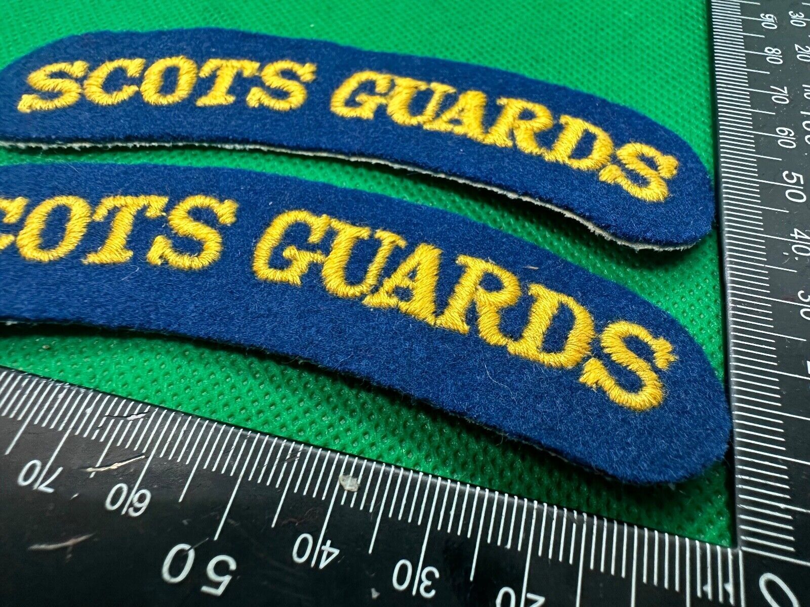 Scots Guards British Army Shoulder Titles Pair - WW2 Onwards Pattern - The Militaria Shop
