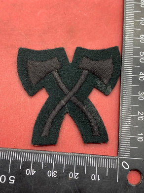 British Army Current Issue Gurkha Regiment Subdued Crossed Axe's Trade Badg - The Militaria Shop