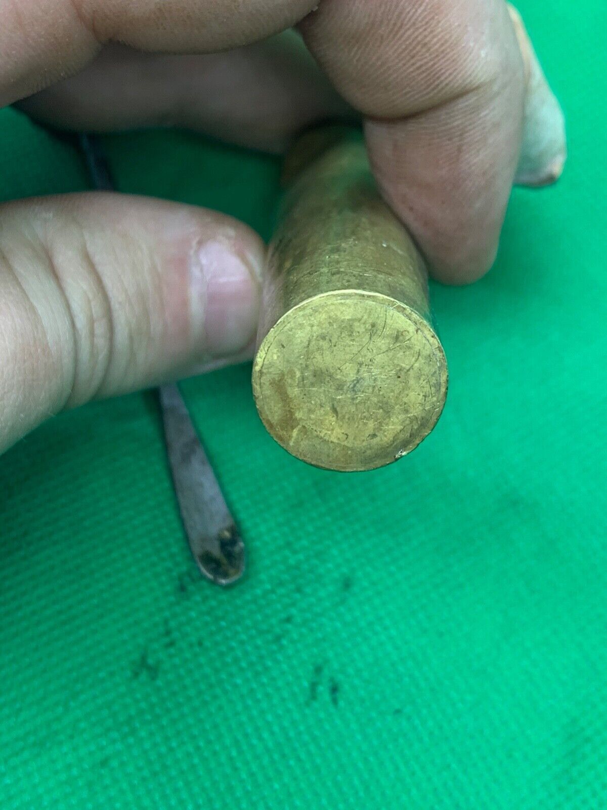 Original WW1 / WW2 British Army SMLE Lee Enfield Rifle Brass Oil Bottle - The Militaria Shop