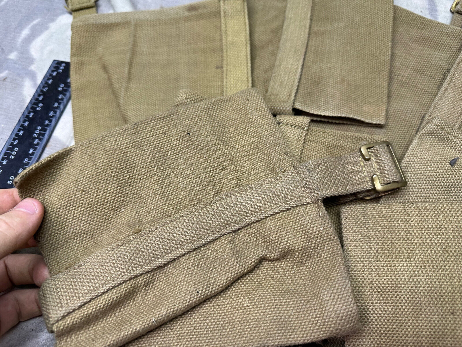 Original WW2 British Army 37 Pattern Water Bottle Carrier - WW2 Dated - The Militaria Shop
