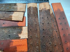 WW2 German Army belt leather fastening strip. Brown leather reproduction. - The Militaria Shop