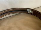 Aker Brown Leather Pistol Police Belt - Varied Sizes - Hidden Coin Compartment - The Militaria Shop