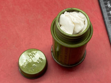 Original British Army Anti-Dimming Ointment Tin - Korea War Era - Dated 1952 - The Militaria Shop