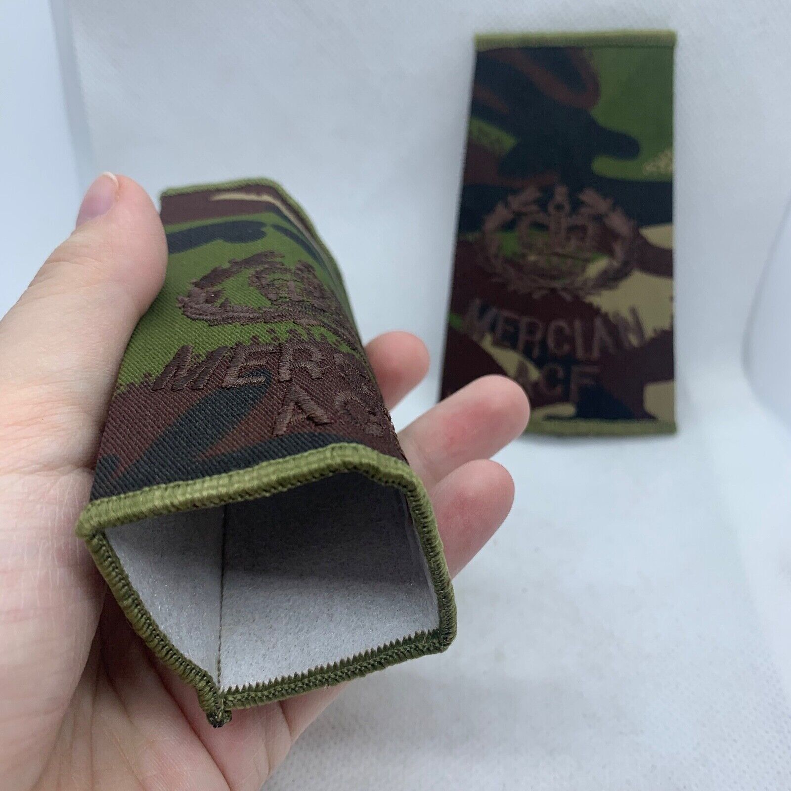 Mercian ACF DPM Rank Slides / Epaulette Pair Genuine British Army - NEW - The Militaria Shop