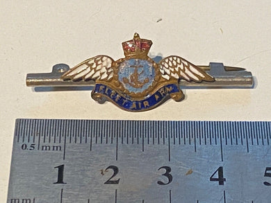 Original WW2 British Royal Naval Fleet Air Arm King's Crown Sweetheart Broo - The Militaria Shop