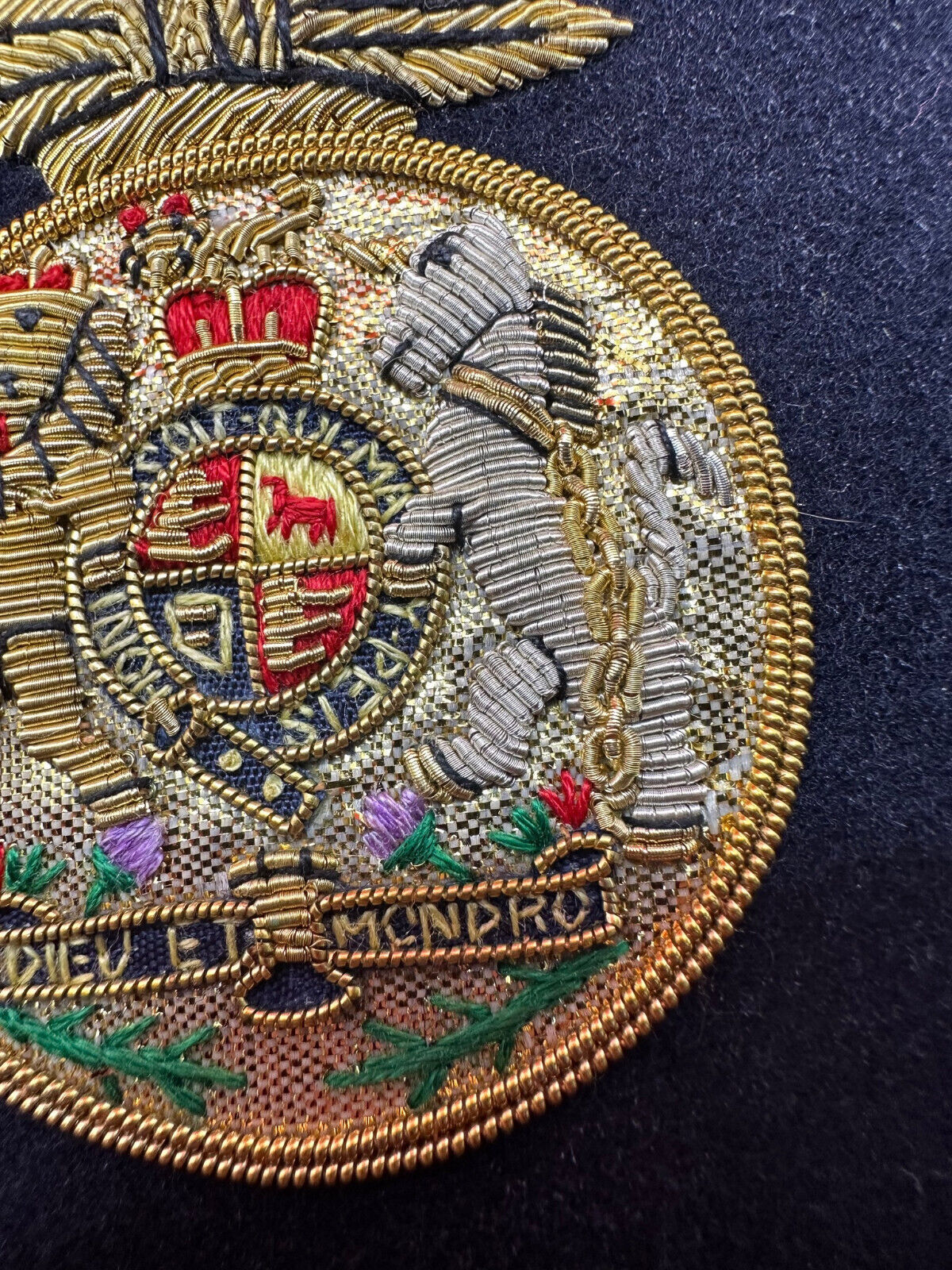 British Army Bullion Embroidered Blazer Badge - Royal Scots Fusiliers Regiment - The Militaria Shop