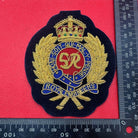 British Army Bullion Embroidered Blazer Badge - Royal Engineers - King's Cr - The Militaria Shop