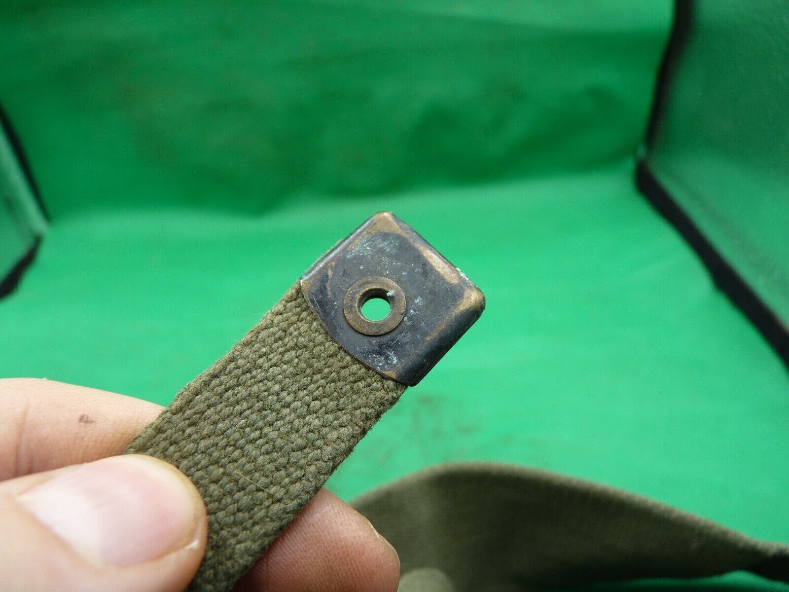 Original WW2 British Army 44 Pattern Equipment Strap - 1945 Dated - The Militaria Shop