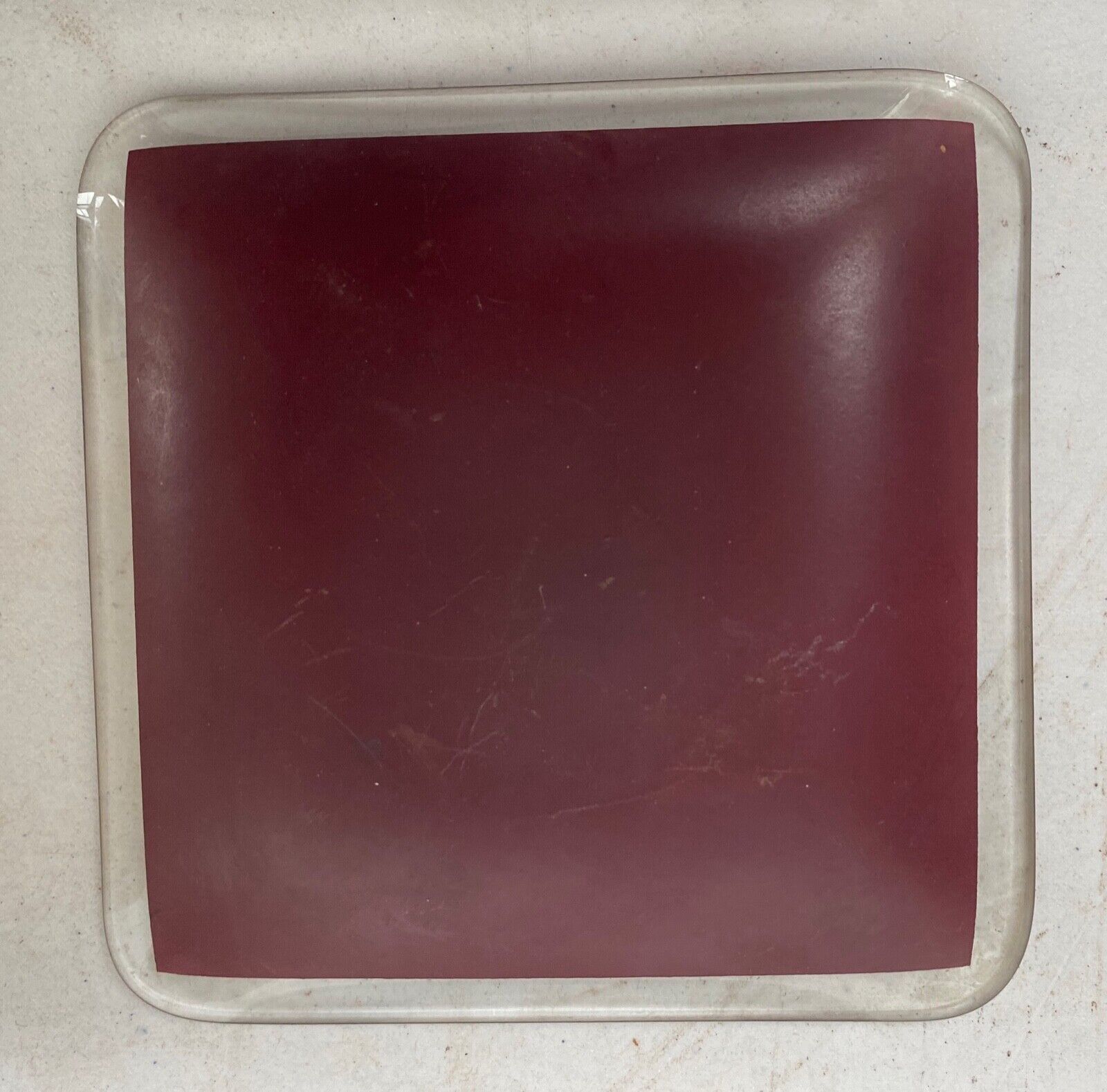 A nice glass LEEDS UNIVERSITY Officers Training Corps ASHTRAY / COASTER - The Militaria Shop