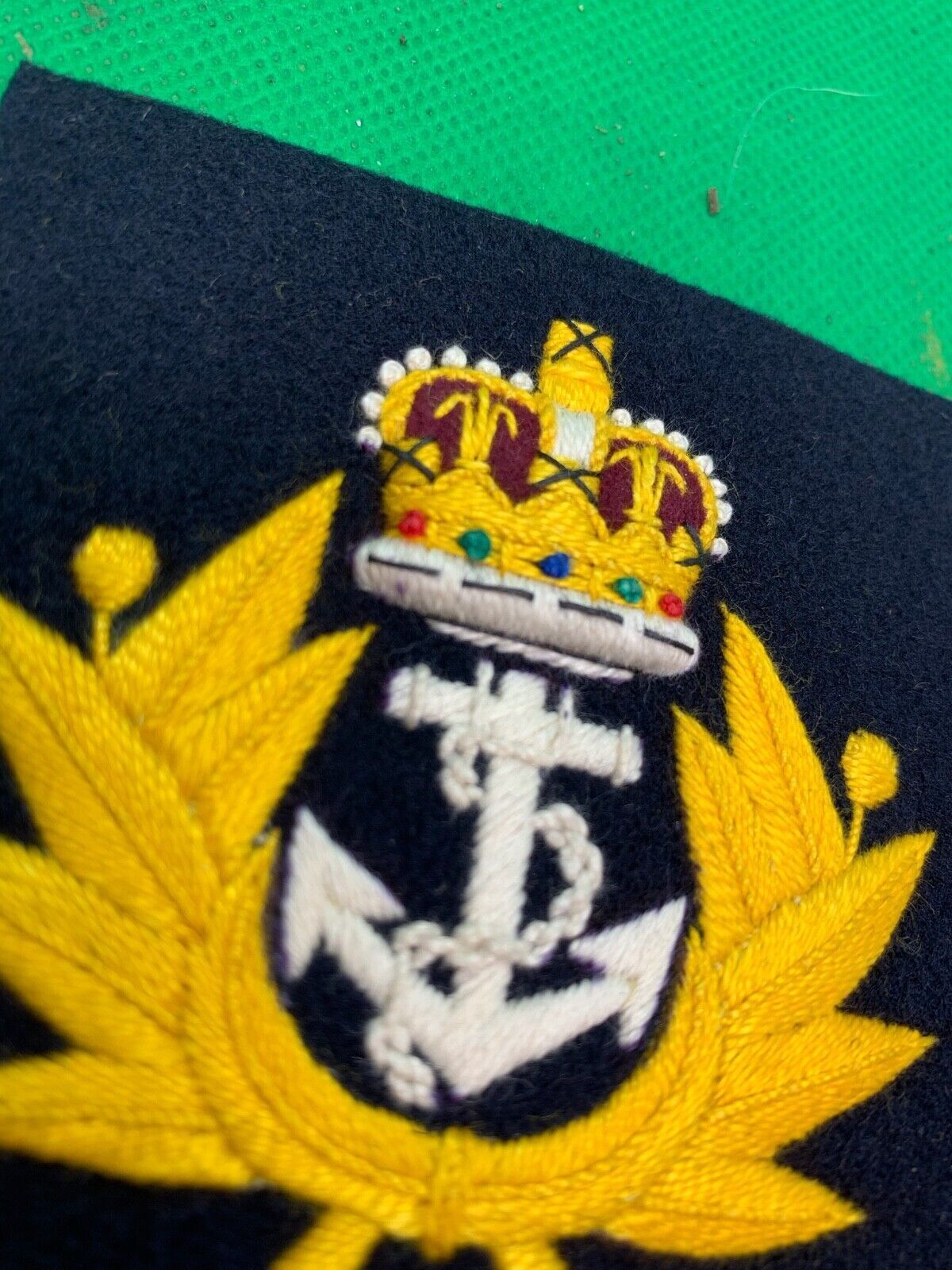 British Royal Navy Embroidered Blazer Badge - The Militaria Shop