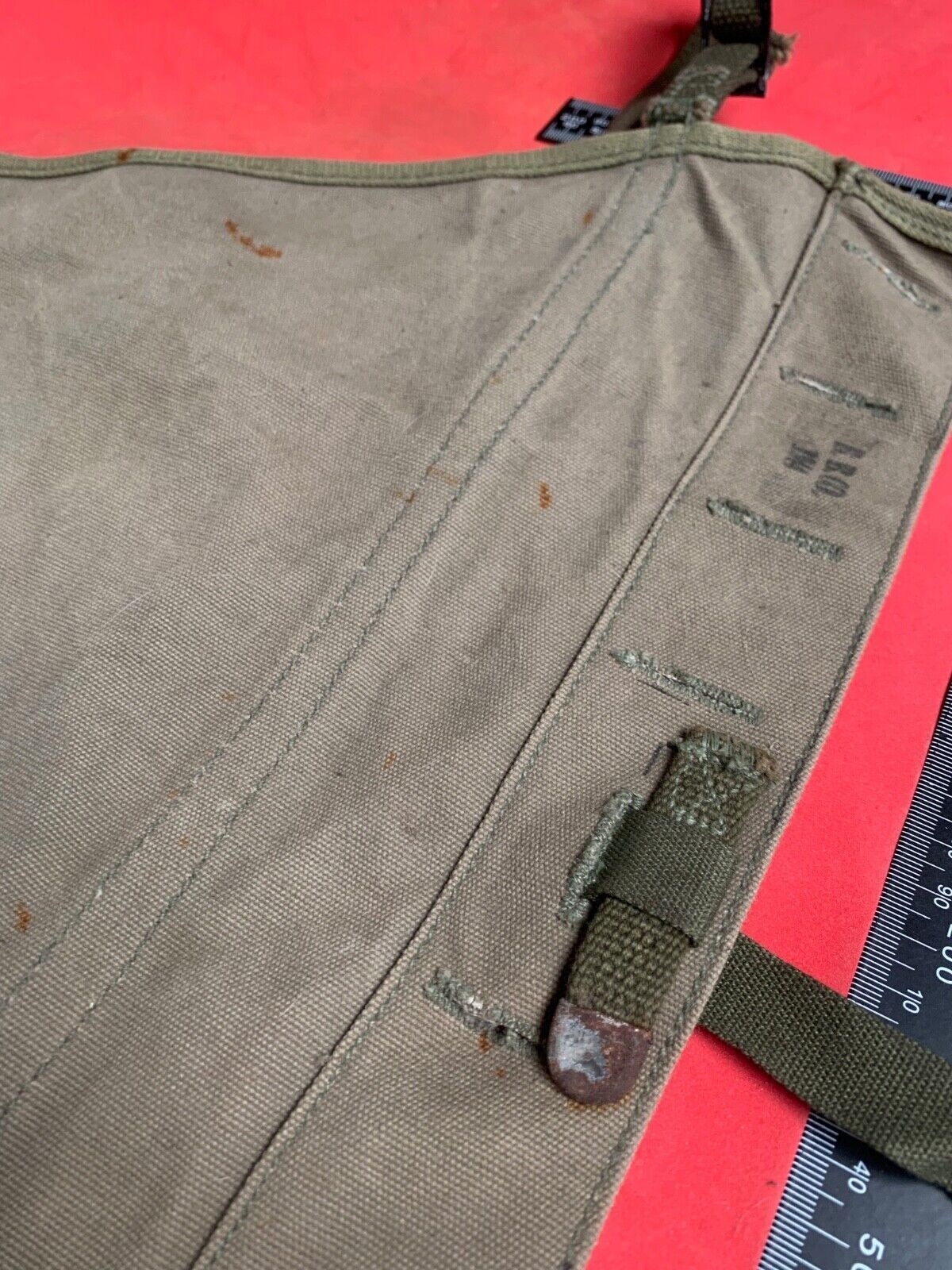 Original WW2 US Army M1928 Haversack Pack Tail - 1944 Dated - The Militaria Shop