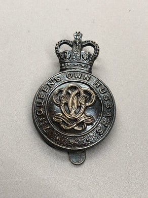 Genuine British Army 7th Queen's Own Husards Regiment Cap Badge - The Militaria Shop