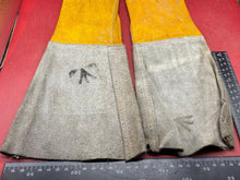 Load image into Gallery viewer, British Army Pair of Welding Gloves. WD Marked in Used Condition - The Militaria Shop
