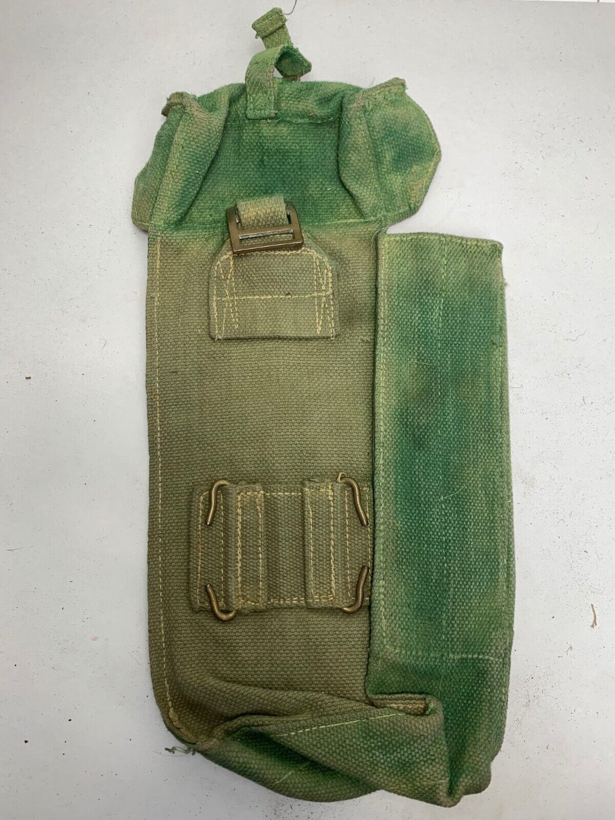 Original WW2 Pattern 37 Pattern British Army Webbing Bren Pouch - The Militaria Shop