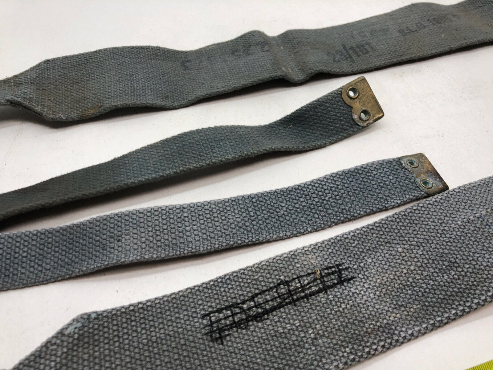 Original WW2 British Royal Air Force Blue 37 Pattern L Strap Set - The Militaria Shop