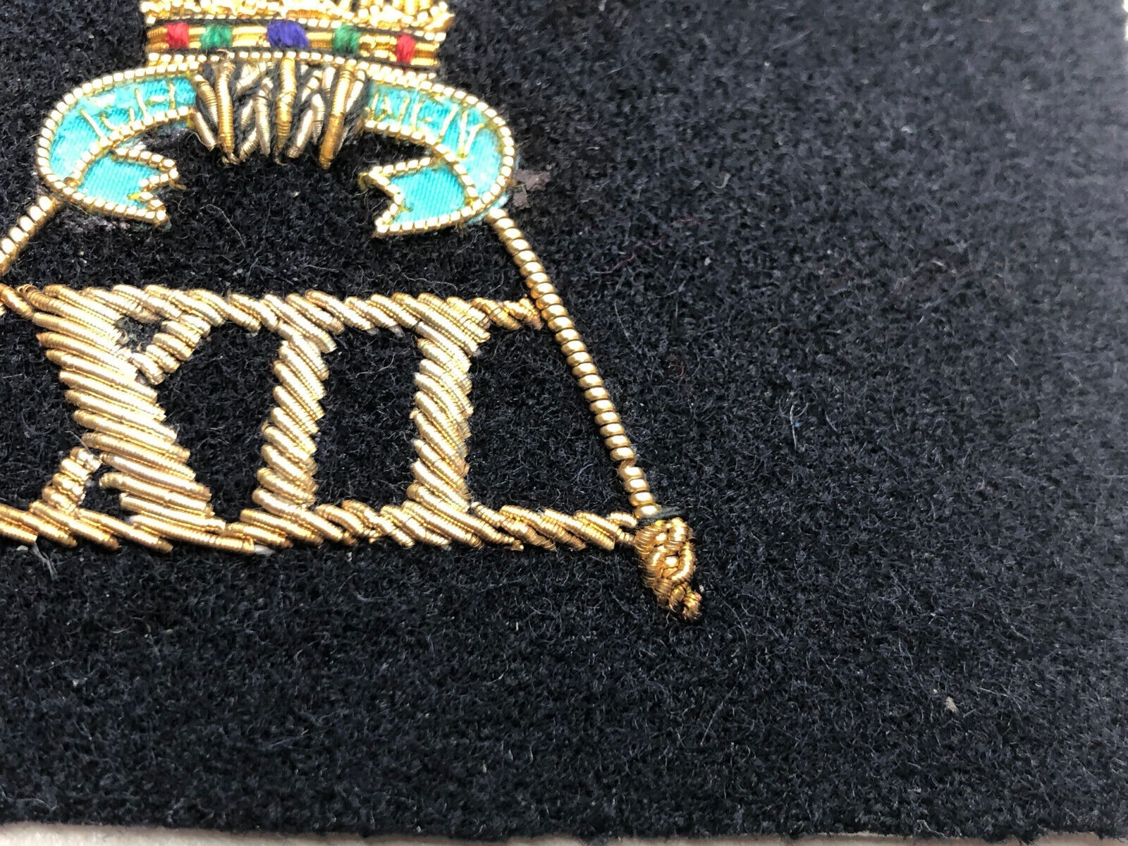 British Army Bullion Embroidered Blazer Badge - 12th Lancers - The Militaria Shop