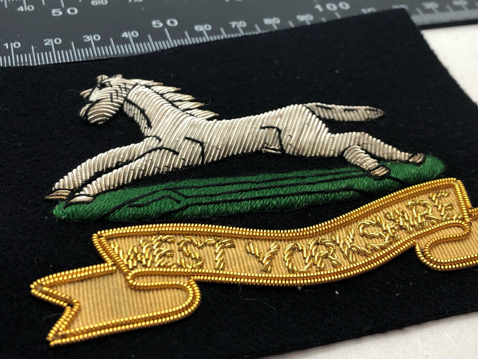 British Army Bullion Embroidered Blazer Badge - West Yorkshire Regiment - The Militaria Shop