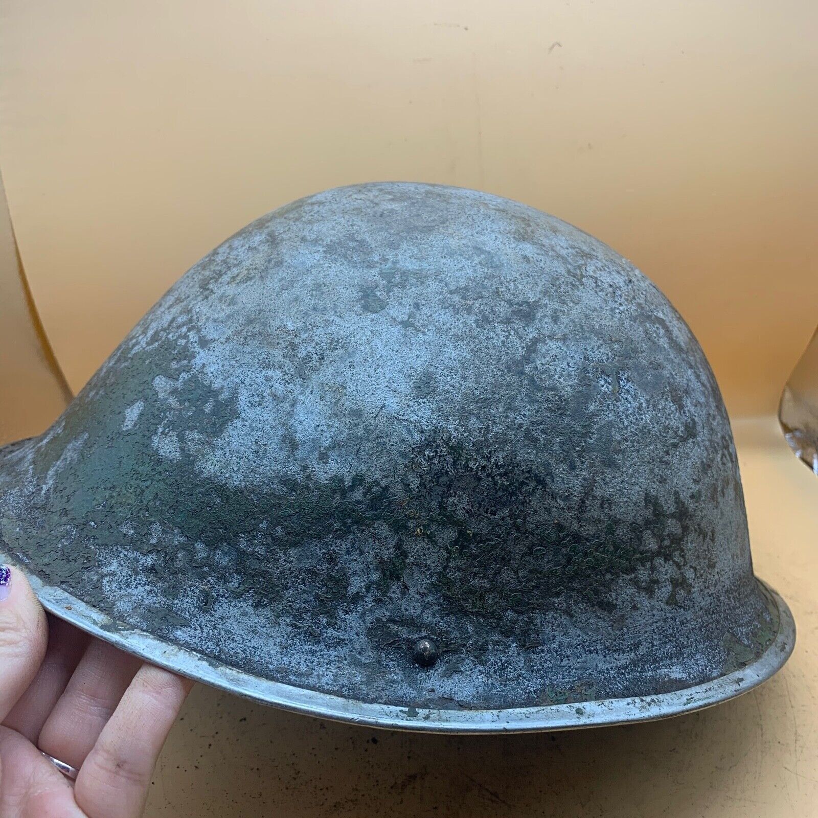 Original WW2 Onwards (1945-1952) British Army Mk4 Turtle Helmet - The Militaria Shop