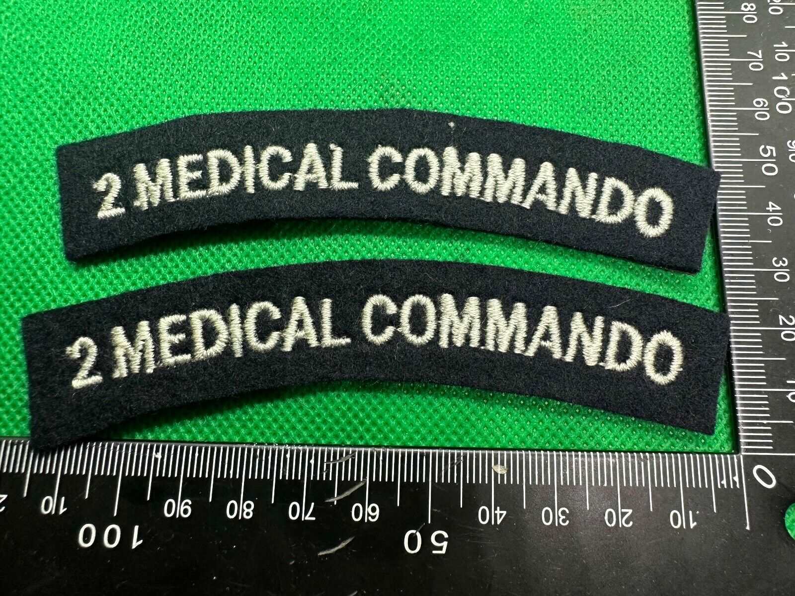 2nd Medical Commando British Army Shoulder Titles - WW2 Onwards Pattern - The Militaria Shop