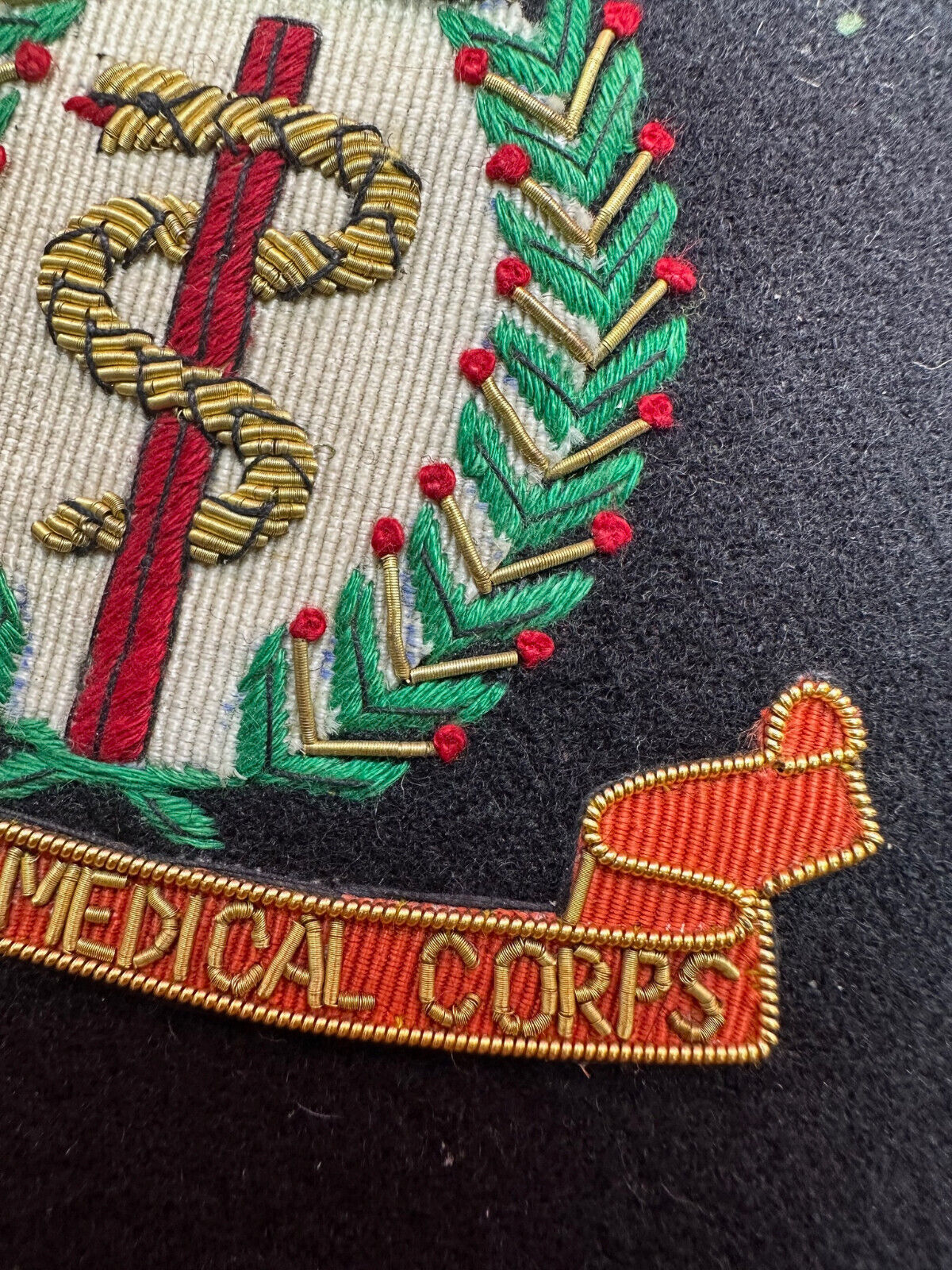 British Army Bullion Embroidered Blazer Badge - RAMC Royal Army Medical Corps - The Militaria Shop
