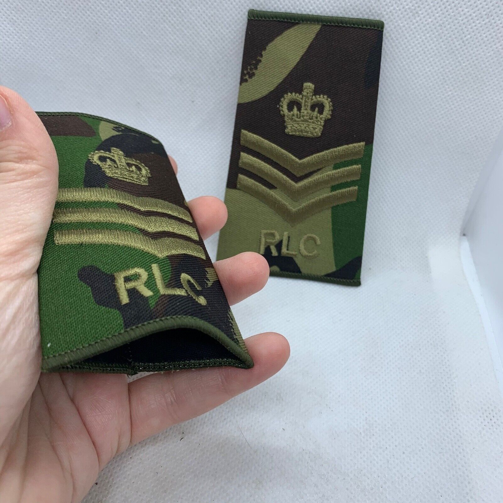 Royal Logistics Corps RLC Rank Slides / Epaulette Pair Genuine British Army -NEW - The Militaria Shop
