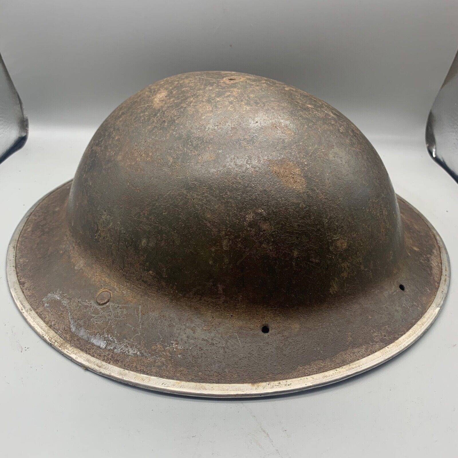 Original WW2 South African Army Mk2 Brodie Helmet - British Style Combat Helmet - The Militaria Shop