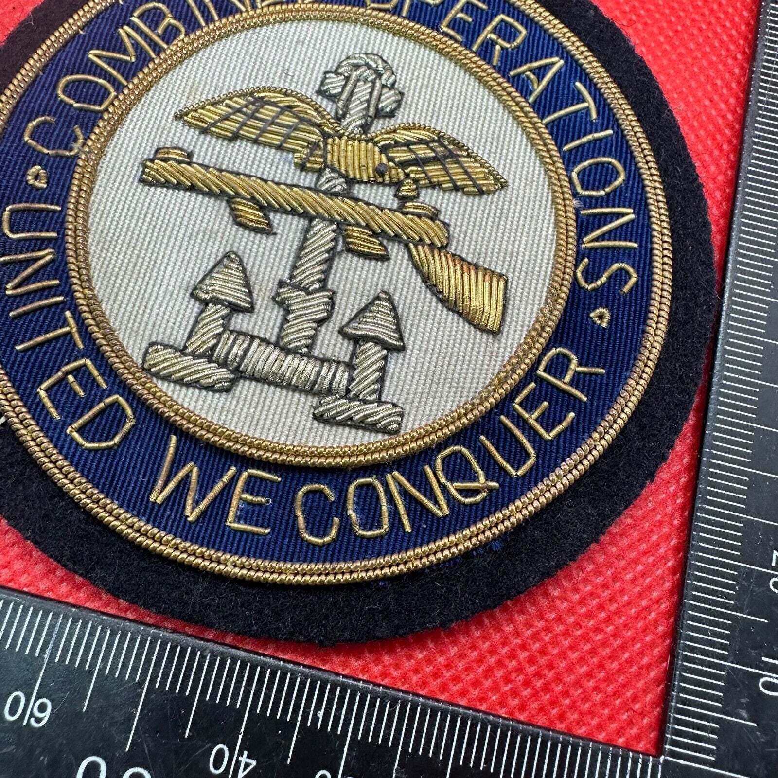 British Army Bullion Embroidered Blazer Badge - Combined Operations - The Militaria Shop
