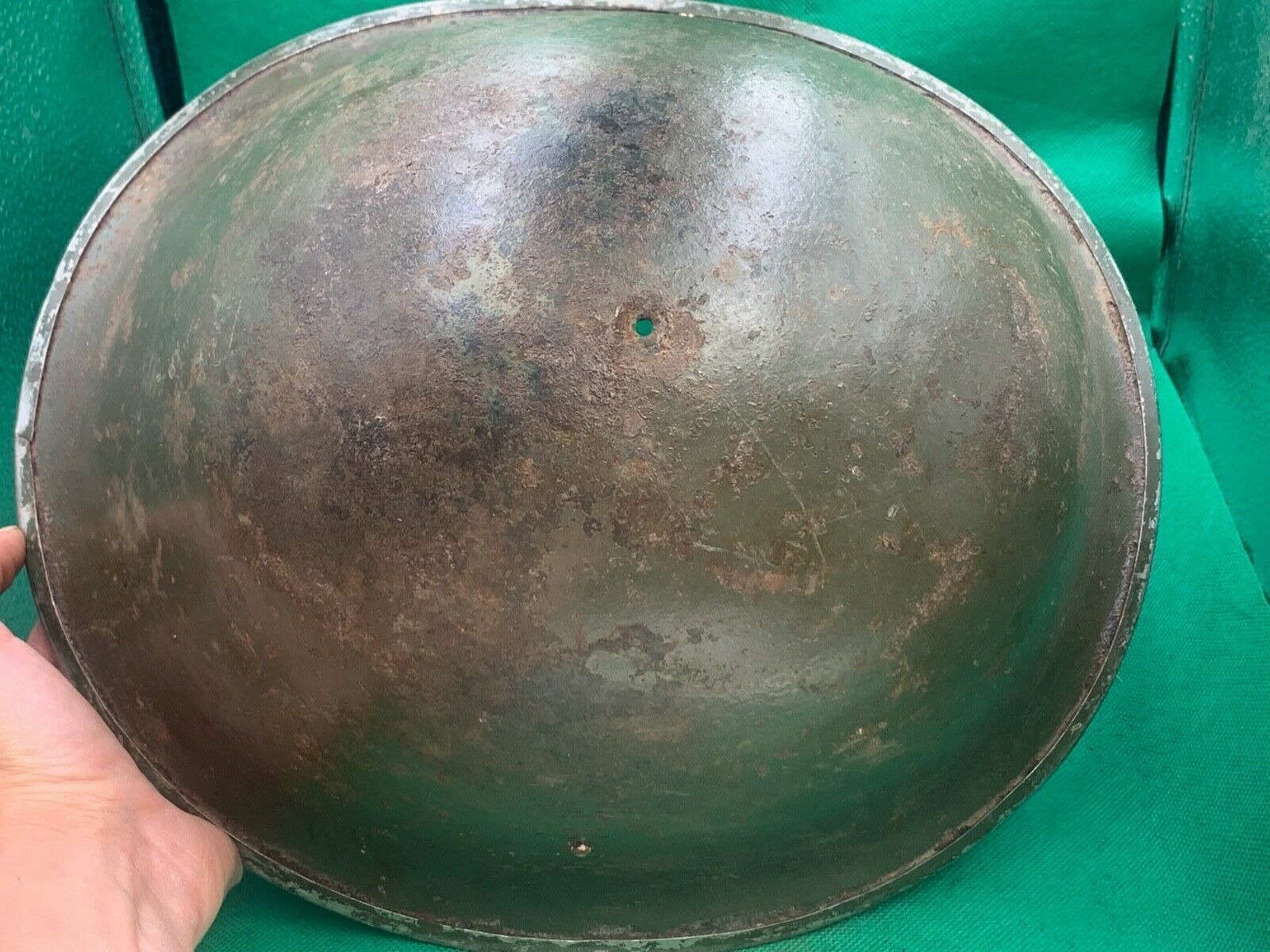 Original WW2 British Army / Canadian Army Mk3 Turtle Combat Helmet - The Militaria Shop