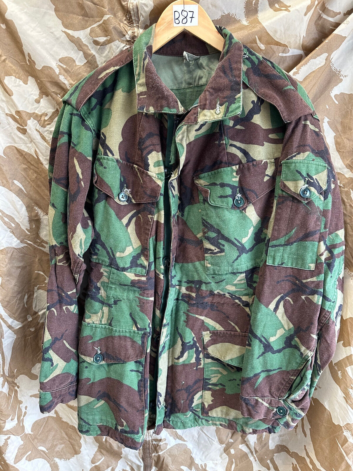 Genuine British Army 1968 Pattern DPM Combat Smock - Size 4 - 38" Chest - The Militaria Shop