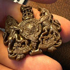 Original WW2 British Army Economy Bakelite General Service Corps Cap Badge - The Militaria Shop