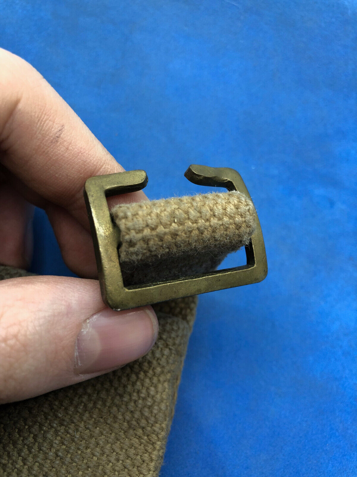 WW2 British Army 37 Pattern Webbing Water Bottle Carrier Harness - 1944 Dated - The Militaria Shop